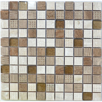 Мозаика СМ 3044 С3 Beige-Brown-Brown Gold 300x300x9 Котто Керамика - зображення 1