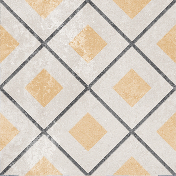 Плитка керамогранитная Ethno №14 микс 186x186x8 Golden Tile - зображення 1