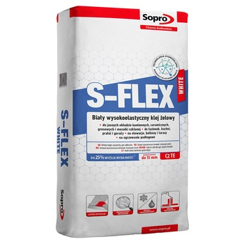 Клей для плитки Sopro S-Flex white 202 (22,5 кг) - зображення 1