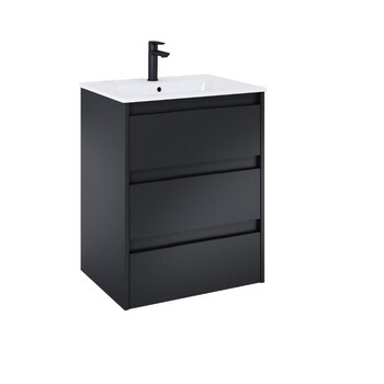 Шафка з умивальником Alpine Unik 600 Black matt A852015532 Roca - зображення 1