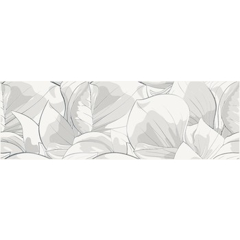 Декор Flower Cemento White Inserto 240×740x10 Opoczno - зображення 1