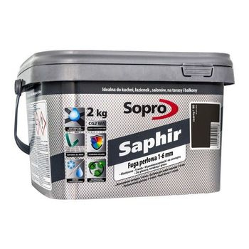 Затирка для швів Sopro Saphir 9524 чорна №90 (2 кг) - зображення 1