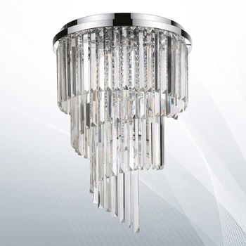 Ideal Lux Carlton crystal chandelier PL12 