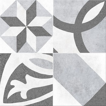Плитка керамогранитная Henley Grey Pattern 298x298x8 Cersanit - зображення 1