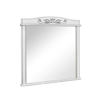 Дзеркало Мікела 100 Білий Патина Хром, Аква Родос - зображення 1