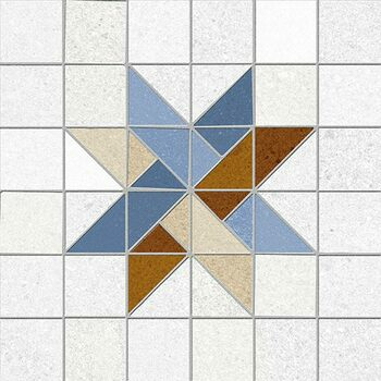Плитка керамогранітна Seine Arcole-R Azul RECT 200x200x8 Vives - зображення 1