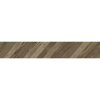 Плитка керамогранітна Wood Chevron Right коричневий 150x900x10 Golden Tile - зображення 1