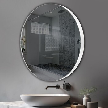 Дзеркало Inox R White + options 1000х1000 Juergen Mirror - зображення 1