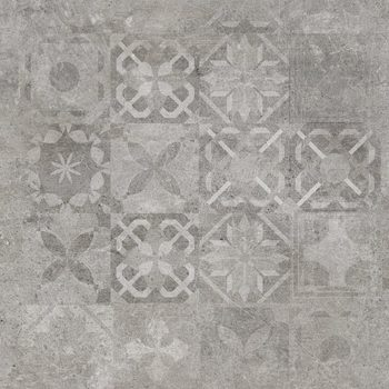 Плитка керамогранитная Softcement Silver Decor Patchwork RECT 597x597x8 Cerrad - зображення 1