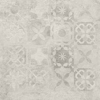 Плитка керамогранітна Softcement White Decor Patchwork RECT 597x597x8 Cerrad - зображення 1