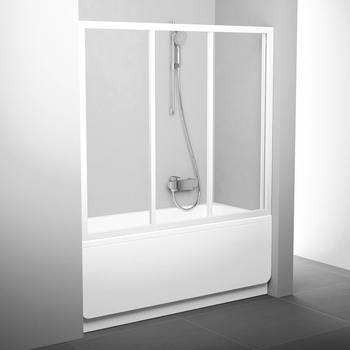 Двери для ванны трехэлементные AVDP3-180 Transparent, (40VY0102Z1) RAVAK - зображення 1
