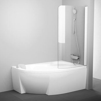 Шторка для ванны одноэлементная CVSK1 ROSA 160-170 R Transparent, (7QRS0100Y1) RAVAK - зображення 1