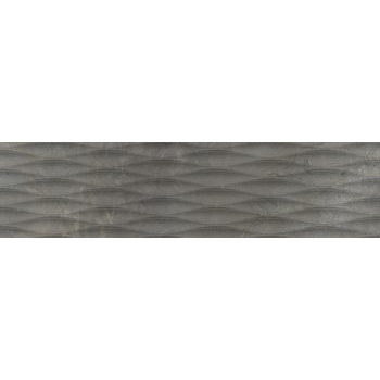 Плитка керамогранітна Masterstone Graphite Decor Waves RECT 297x1197x8 Cerrad - зображення 1