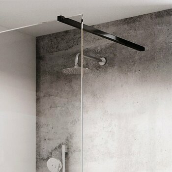 Набір тримачів душової кабіни W SET-Uni Free-Wall black, RAVAK - зображення 1