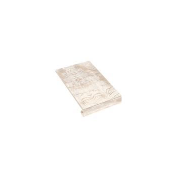 Ступень угловая правая с капиносом SZBXLV1BRP2 Legno Bianco 150-35×345×9,2 Zeus Ceramica - зображення 1