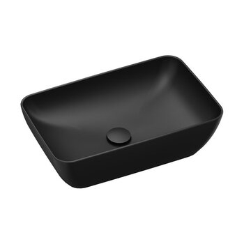 Умивальник UNI 500 R Slim Black matt RAVAK - зображення 1