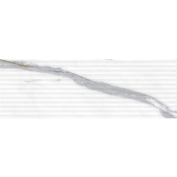 Плитка стінова Blumarine White SATIN STR 250x750x10 Opoczno - зображення 1