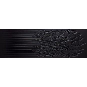 Плитка стінова Cold Crown Black RECT STR 398x1198x11 Paradyz - зображення 1