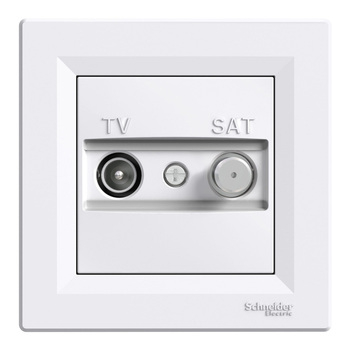 Розетка TV-SAT кінцева Білий ASFORA (EPH3400421), Schneider Electric - зображення 1