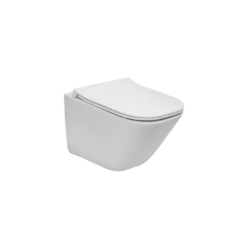 Унітаз підвісний Gap Rimless Compacto з кришкою Slim soft-close A34H473000 Roca - зображення 1