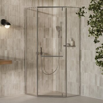 Душова кабіна X-Point Slim XPSHP3 90 алюміній Transparent RAVAK - зображення 1