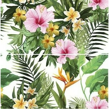 Декор Tropical Flowers 2-элементный RECT 300x600x8,5 Konskie - зображення 1