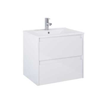 Шафка з умивальником Claudia 600 White Glossy A857794806+A3272A3000 Roca - зображення 1