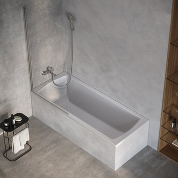 Шторка для ванни нерухома XPSVS1-80 V140 Transparent RAVAK - зображення 1