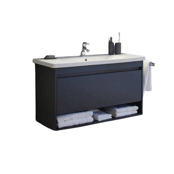 Шафка з умивальником Silvia Sil-100 антрацит Juventa - зображення 1