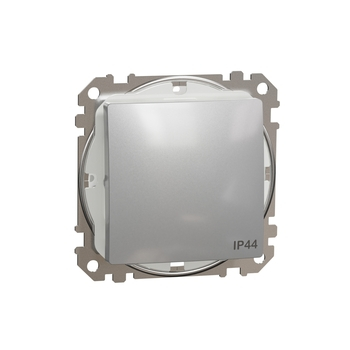 Перемикач 1-клавішний IP44 Алюміній Sedna Design & Elements (SDD213106), Schneider Electric - зображення 1
