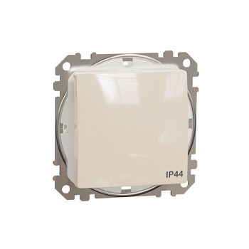 Перемикач 1-клавішний IP44 Бежевий Sedna Design & Elements (SDD212106), Schneider Electric - зображення 1