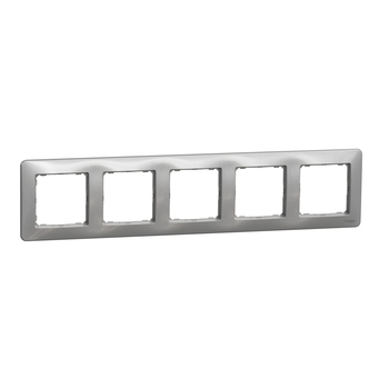 Рамка 5-місна горизонтальна Алюміній Sedna Design & Elements (SDD313805), Schneider Electric - зображення 1