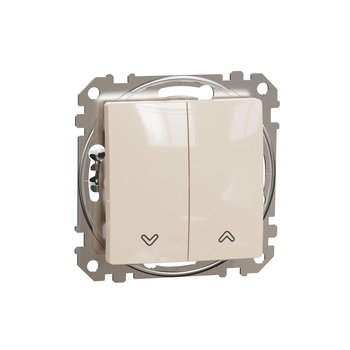 Вимикач для жалюзі Бежевий Sedna Design & Elements (SDD112104), Schneider Electric - зображення 1