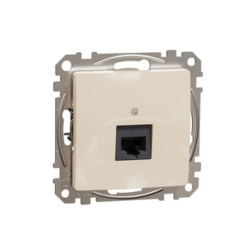 Розетка RJ45 cat5E UTP Бежевий Sedna Design & Elements (SDD112451), Schneider Electric - зображення 1