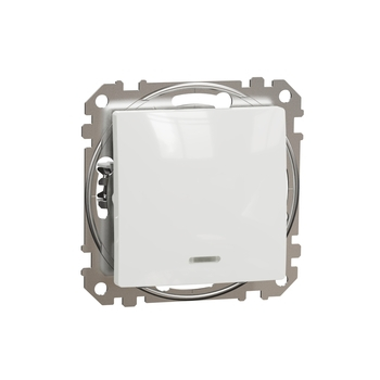 Перемикач 1-клавішний Білий Sedna Design & Elements (SDD111107L), Schneider Electric - зображення 1