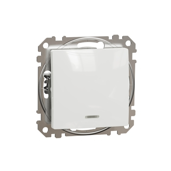 Перемикач 1-клавішний Білий Sedna Design & Elements (SDD111106L), Schneider Electric - зображення 1