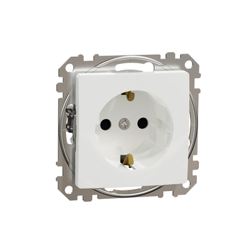 Розетка з заземленням Білий Sedna Design & Elements (SDD111022), Schneider Electric - зображення 1