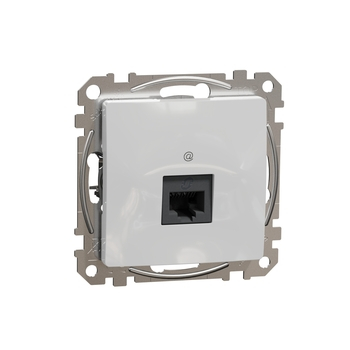 Розетка RJ45 cat5E UTP TV Алюміній Sedna Design & Elements (SDD113451), Schneider Electric - зображення 1