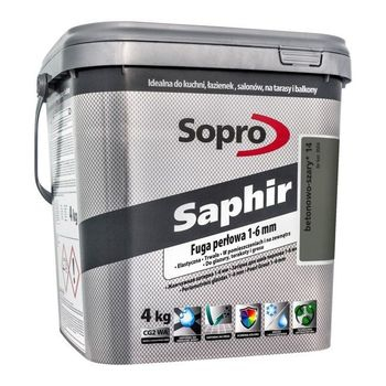 Затирка для швов Sopro Saphir 9504 бетонно-серая №14 (4 кг) - зображення 1