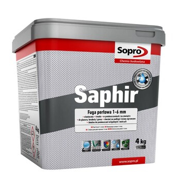 Затирка для швов Sopro Saphir 9502 серебряно-серая №17 (4 кг) - зображення 1