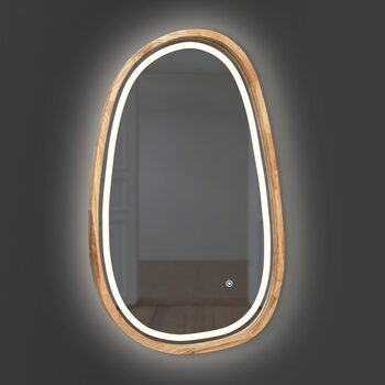Дзеркало Dali Slim LED 600x900 Natural Oak Luxury Wood - зображення 1