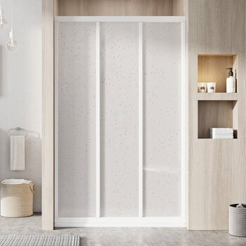 Душові двері триелементні ASDP3-120 1980 Pearl White RAVAK - зображення 1