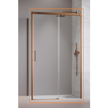 Душові двері Idea Brushed Copper KDJ 110 ліві RADAWAY - зображення 1