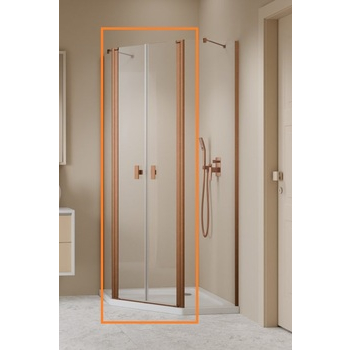 Душові двері NES 6 Brushed Copper PTD RADAWAY - зображення 1