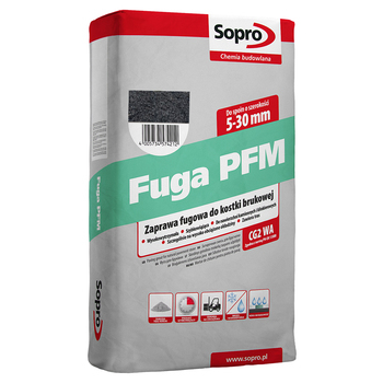 Затирка для бруківки Sopro PFM 576 антрацит №66 (25 кг) - зображення 1