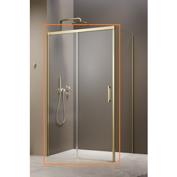 Душові двері Idea 6 Brushed Light Gold KDJ 120 ліві RADAWAY - зображення 1