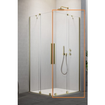 Душова кабіна (половина) Furo Brushed Gold KDD 90 R RADAWAY - зображення 1
