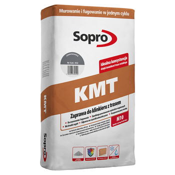 Раствор для кладки клинкерного кирпича с трассом Sopro KMT 452 темно-серый (25 кг) - зображення 1