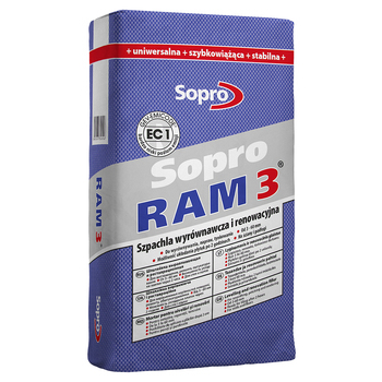 Шпаклёвка выравнивающая и реставрационная Sopro RAM 3 454 (25 кг) - зображення 1