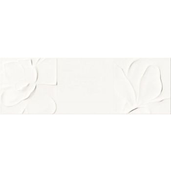 Плитка стінова Structure Pattern White Flower STR 250x750x10 Opoczno - зображення 1